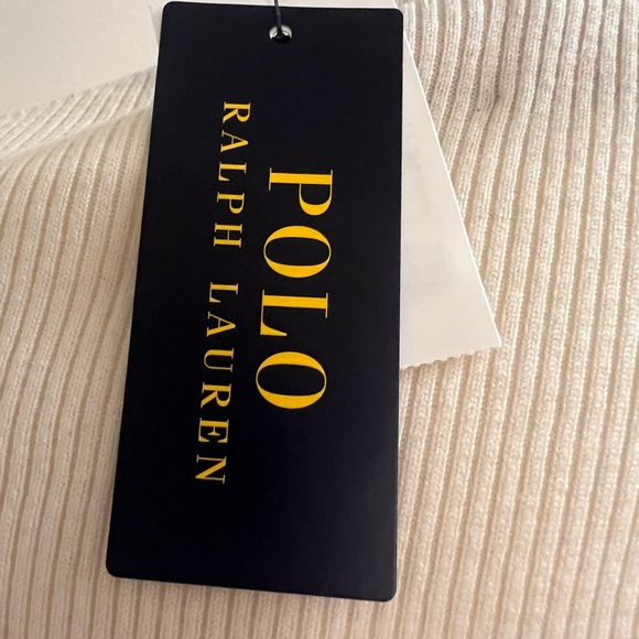 Ralph Lauren Cream sweater pleated long sleeve dress. - Picture 4 of 11